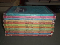 1938-39 HARPER'S MONTHLY MAGAZINE - LOT OF 12- STORIES & ILLUSTRATIONS- WR 1000B