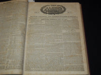 1828-1829 THE ALBION WEEKLY GAZETTE BOUND VOLUME NO. 7 - NEW YORK - R 10J
