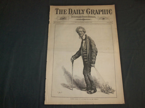 1873 MARCH 31 THE DAILY GRAPHIC NEWSPAPER- SUPERFLUOUS LAGS THE VETERAN- NT 7629