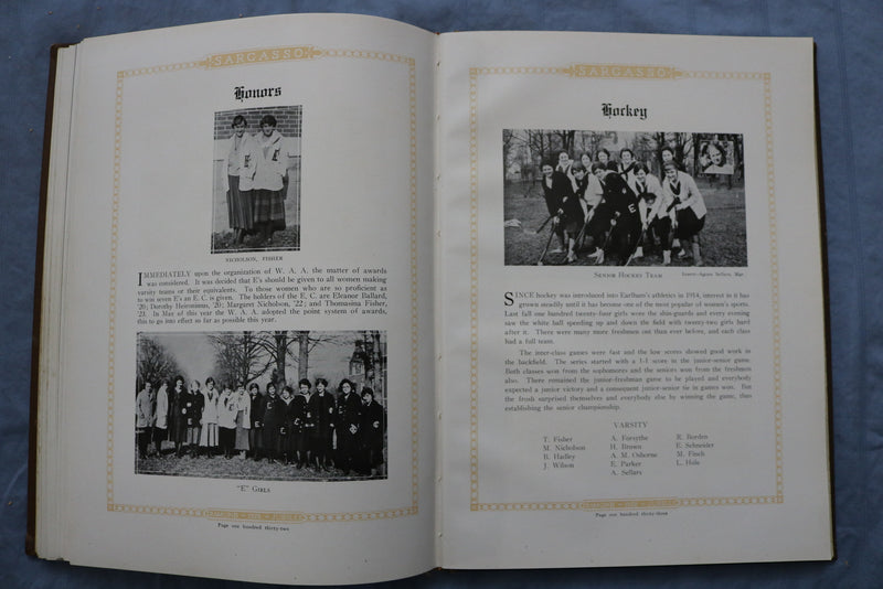 1922 THE SARGASSO EARLHAM COLLEGE YEARBOOK - RICHMOND, INDIANA - YB 3424