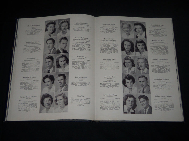 1945 THE NUTMEG UNIVERSITY OF CONNECTICUT YEARBOOK - JUNIOR CLASS - YB 1552