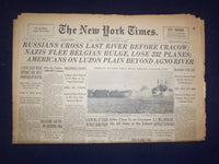 1945 JAN 15 NEW YORK TIMES - RUSSIANS CROSS LAST RIVER BEFORE CRACOW - NP 6653
