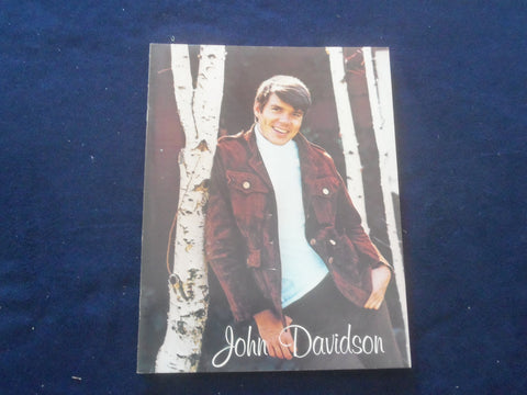 1968 JOHN DAVIDSON PROGRAM AND POSTER - J 8385
