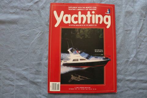 1991 OCTOBER YACHTING MAGAZINE - AMERICA'S CUP CHALLENGE COVER - E 9528