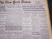 1931 JUNE 26 NEW YORK TIMES - HOIRIS AND HILLIG SAFE AT BREMEN - NT 5009