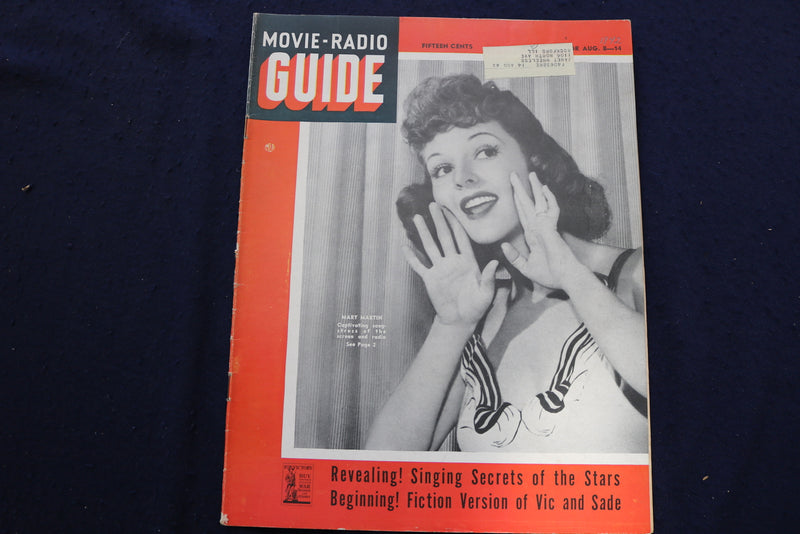 1942 AUGUST 8-14 MOVIE-RADIO GUIDE MAGAZINE - MARY MARTIN COVER - E 9258