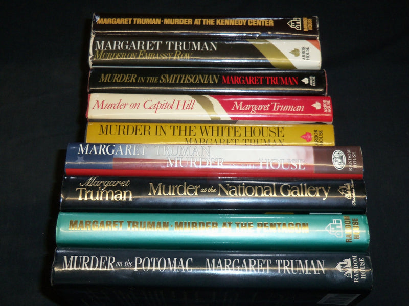 1980-1997 MARGARET TRUMAN MURDER NOVELS HARDBOOK BOOKS LOT OF 9 - KD 51