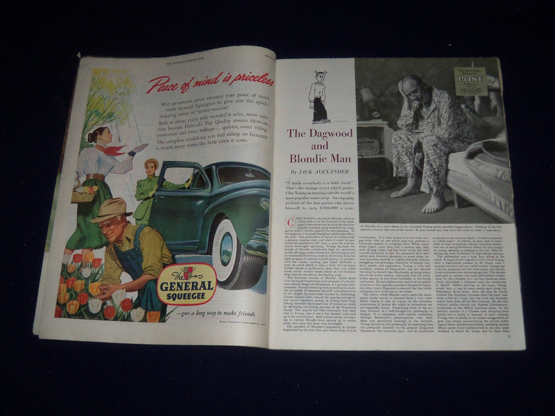 1948 APRIL 10 THE SATURDAY EVENING POST MAGAZINE - ILLUSTRATED COVER - SP 5548
