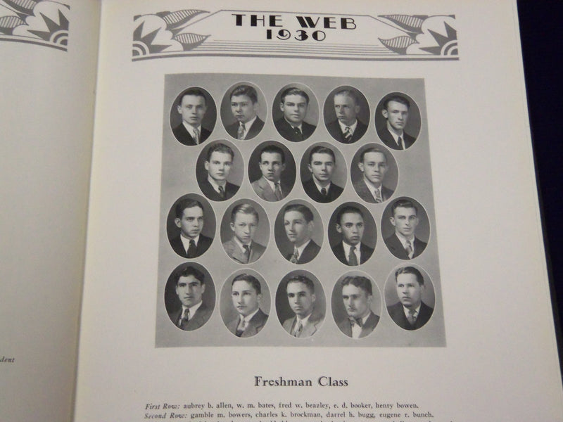 1930 THE WEB UNIVERSITY OF RICHMOND YEARBOOK - VIRGINIA - GREAT PHOTOS - YB 742