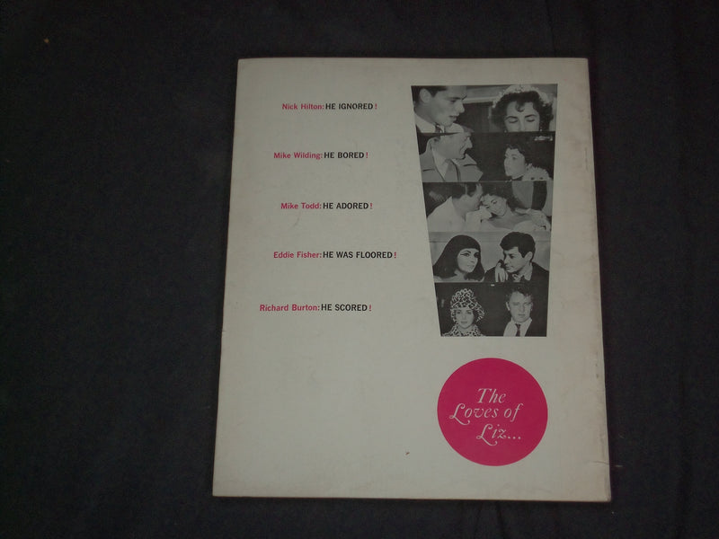 1962 LIZ TAYLOR'S LOVES MAGAZINE - ELIZABETH TAYLOR COVER - CW 389