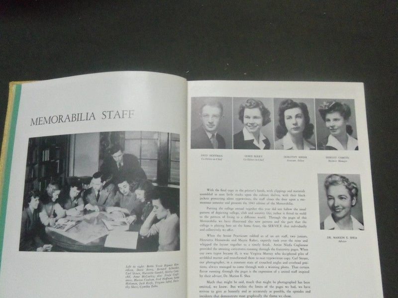 1943 NJ STATE TEACHERS COLLEGE YEARBOOK - MEMORABILIA - NEWARK - YB 568