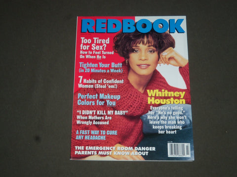 1996 MARCH REDBOOK MAGAZINE - WHITNEY HOUSTON COVER - SP 6019