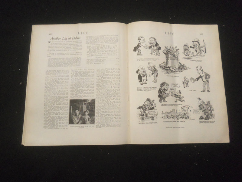 1916 SEPTEMBER 7 LIFE MAGAZINE - MILLENNIUM NUMBER-OLD-FASHIONED SAMPLER- L 763W
