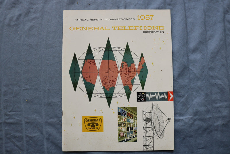 1957-1969 GERNERAL TELEPHONE & ELECTRONICS ANNUAL REPORTS - LOT OF 8 - K 3211