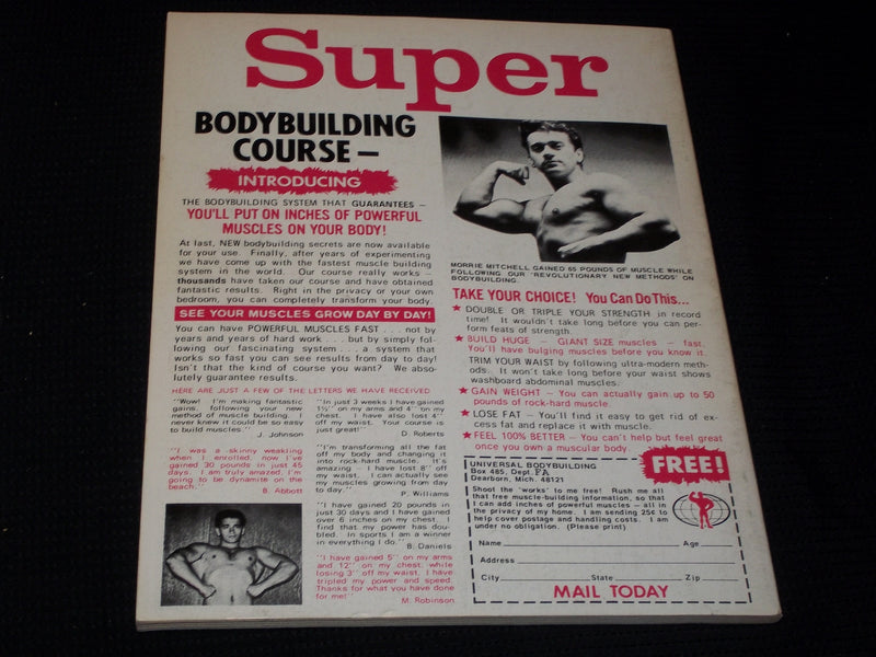 1972 GAMEPLAN COLLEGE FOOTBALL MAGAZINE - RICH GLOVER COVER - E 7913