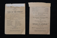1927 NATIONAL THEATRE PROGRAM - LOT OF 2 - WASHINGTON, D.C. - K 2829