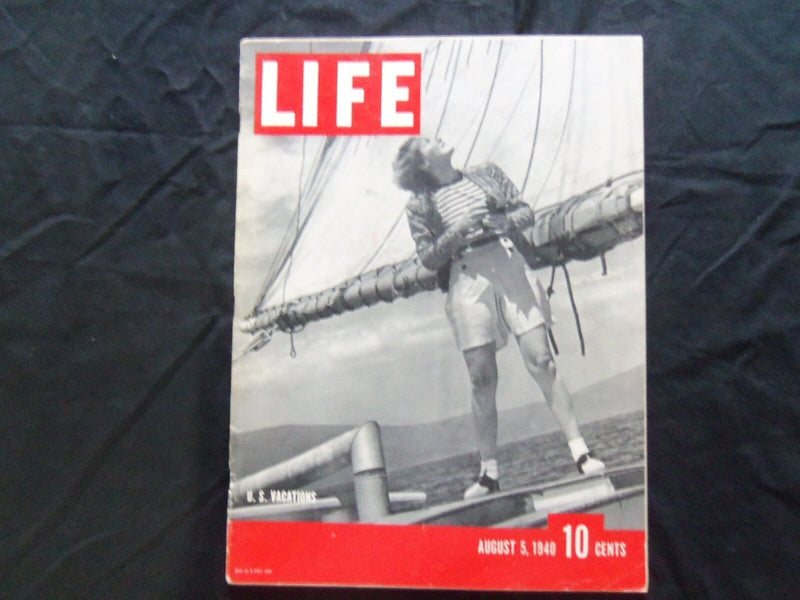 1940 AUGUST 5 LIFE MAGAZINE - U.S. VACATIONS - L 194