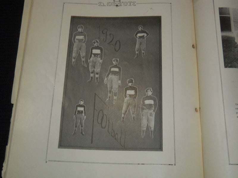 1920 EL COYOTE YEARBOOKS ROSWELL HIGH SCHOOL - NEW MEXICO - K 3388