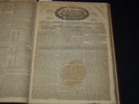 1827-1828 THE ALBION WEEKLY GAZETTE BOUND VOLUME NO. 6 - NEW YORK - R 89Y