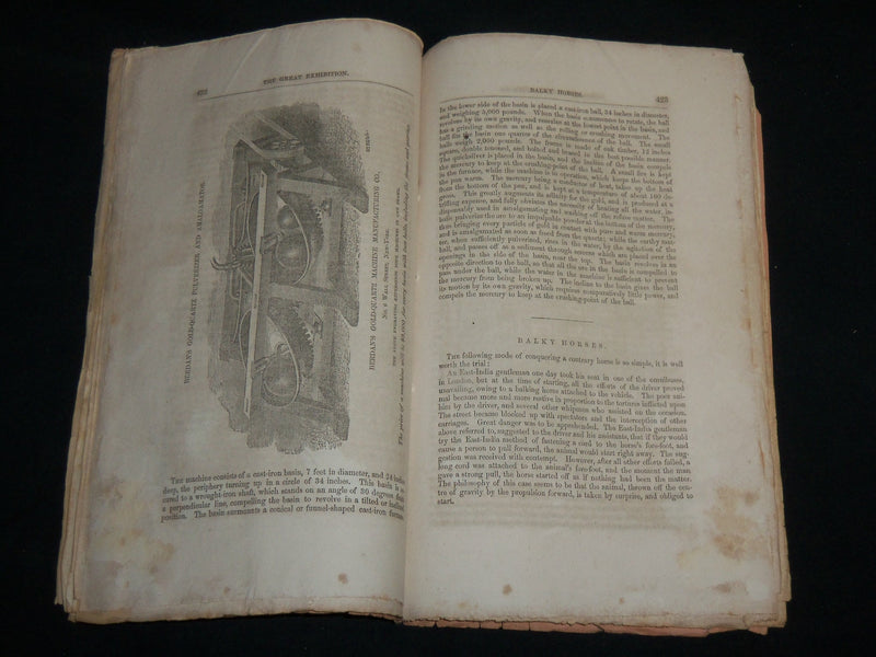 1854 THE PLOUGH MAGAZINES LOT OF 2 ISSUES - NICE ILLUSTRATIONS - J 6703