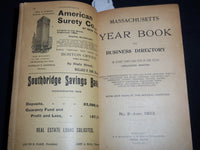 1903 MASSACHUSETTS YEAR BOOK AND BUSINESS DIRECTORY NO. 8 - KD 4502C