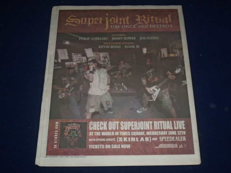 2002 JUNE 5-12 AQUARIAN WEEKLY NEWSPAPER - THE HIVES COVER - N.E.R.D - J 1152