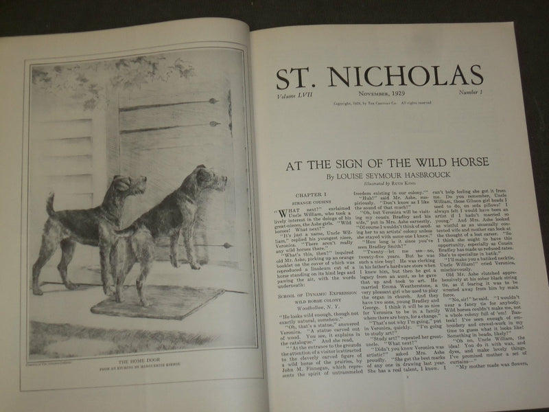 1929 NOVEMBER ST. NICHOLAS MAGAZINE - ILLUSTRATIONS, STORIES & ADS - B 5050