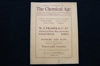 1924 JUNE 21 THE CHEMICAL AGE MAGAZINE - W.J. FRASER & CO. COVER - SP 4924C