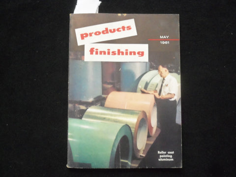 1961 MAY PRODUCTS FINISHING MAGAZINE - ROLLER COAT PAINTING ALUMINUM - J 9992