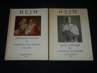 1982-1984 HEIM LONDON EXHIBITION CATALOGUES LOT OF 3 - ART - O 1401