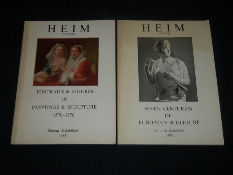 1982-1984 HEIM LONDON EXHIBITION CATALOGUES LOT OF 3 - ART - O 1401