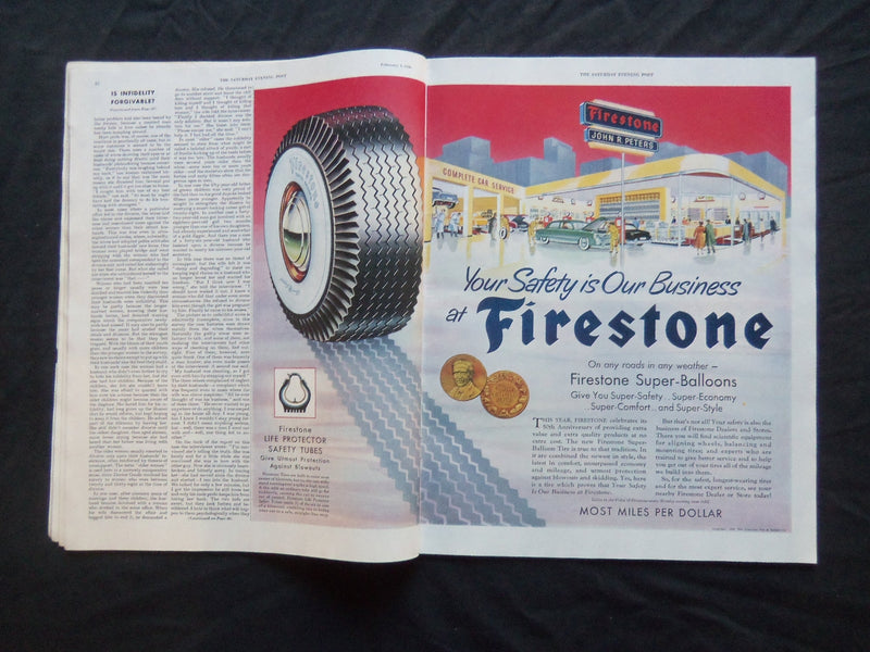 1950 FEBRUARY 4 THE SATURDAY EVENING POST MAGAZINE - ILLUSTRATED COVER - SP 1814