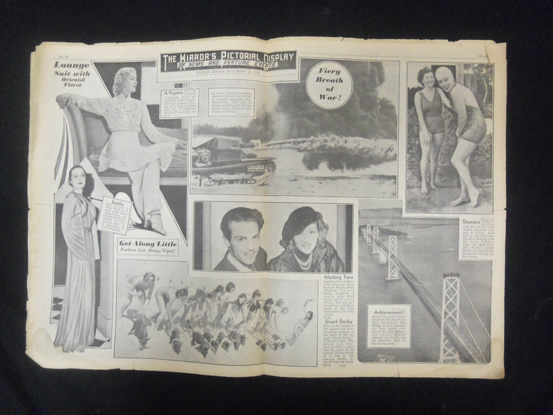 1936 NOV 15 NEW YORK SUNDAY MIRROR-SOLVE STORK DERBY TANGLE NOVEMBER 16- NP 2327