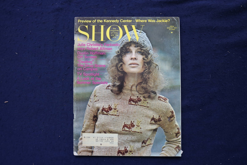 1971 AUGUST SHOW MAGAZINE - JULIE CHRISTIE COVER - E 18654