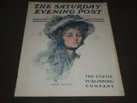 1907 AUGUST 10 THE SATURDAY EVENING POST MAGAZINE - ILLUSTRATED COVER- SP 1017