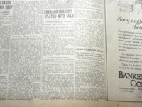 1923 DECEMBER 24 NEW YORK TIMES - PHARAOH CHARIOTS PLATED WITH GOLD - NT 9226