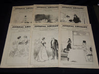 1897 JOURNAL AMUSANT ILLUSTRE FRENCH MAGAZINE LOT OF 29 - FASHION ILLUS- O 3197D