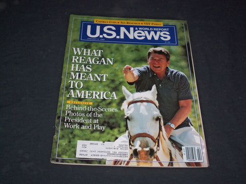 1989 JANUARY 9 U.S. NEWS & WORLD REPORT MAGAZINE - RONALD REAGAN - SP 6334