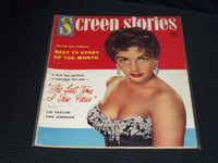 1954 DECEMBER SCREEN STORIES MAGAZINE - LIZ TAYLOR FRONT COVER - E 14432