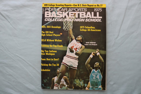 1975 POPULAR SPORTS BASKETBALL COLLEGE MAGAZINE - D. THOMPSON COVER - E 26740