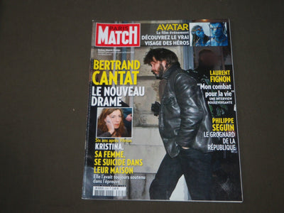 2010 JANUARY 14-20 PARIS MATCH (FRENCH) MAGAZINE - BERTRAND CANTAT - SP 9964