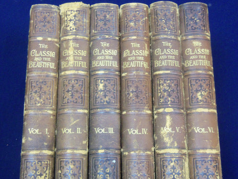 1896 THE CLASSIC & THE BEAUTIFUL FROM LITERATURE COPPEE LOT OF 6 VOLUMES- KD 794