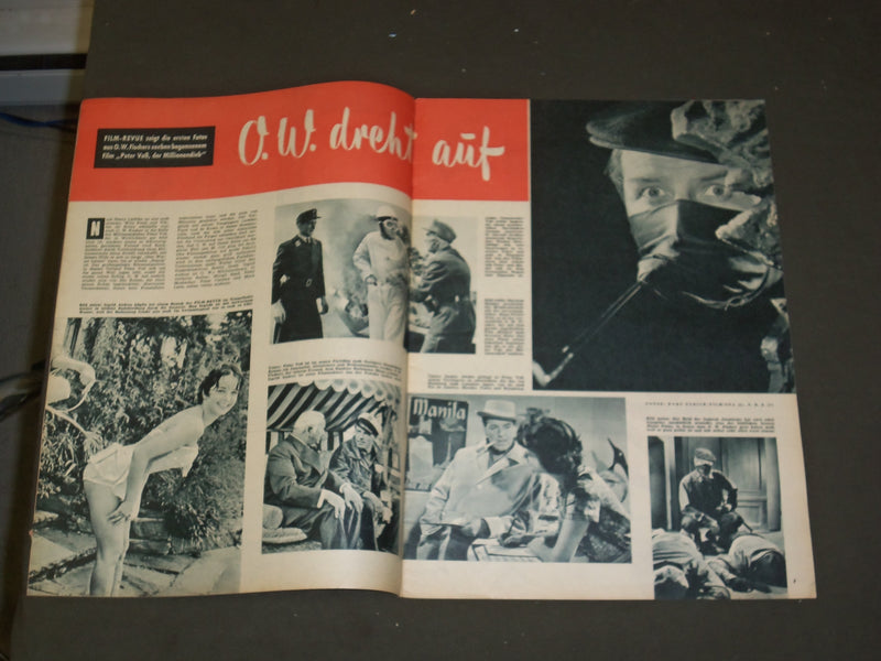 1958 AUG 5 FILM REVIEW (GERMAN) MAGAZINE - NICE PHOTOS, ARTICLES & ADS - B 3994