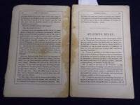 1864 FIRST CHURCH ARTICLES OF FAITH COVENANT & STANDING RULES -WORCESTER- J 8815