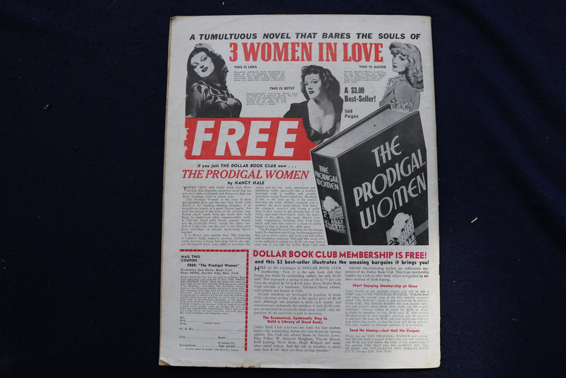 1943 SEPTEMBER MOVIE-RADIO GUIDE MAGAZINE - LOIS JANUARY COVER - E 9264