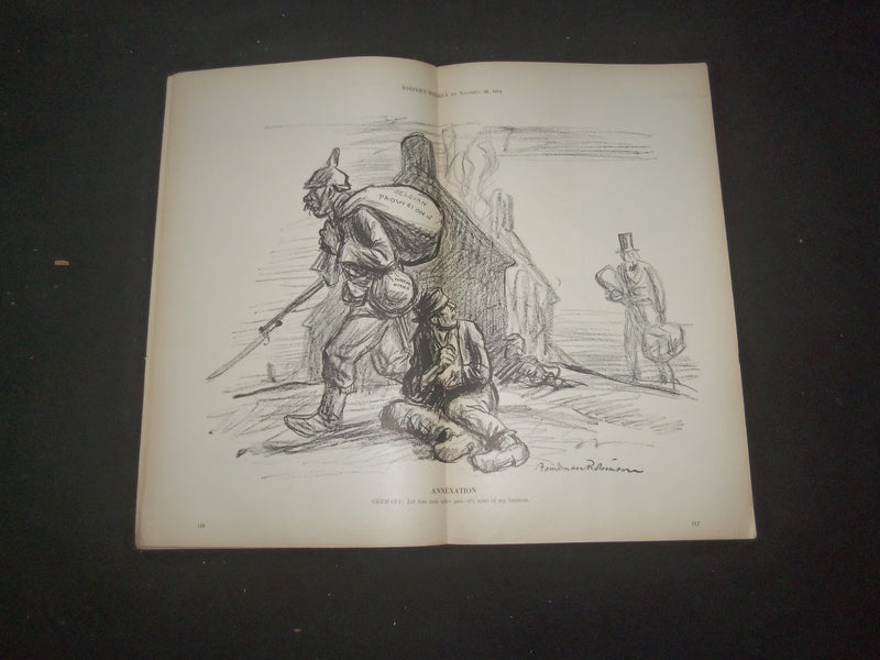 1914 NOVEMBER 28 HARPER'S WEEKLY MAGAZINE - THE PUBLIC AND THE CENSOR - SP 1520C