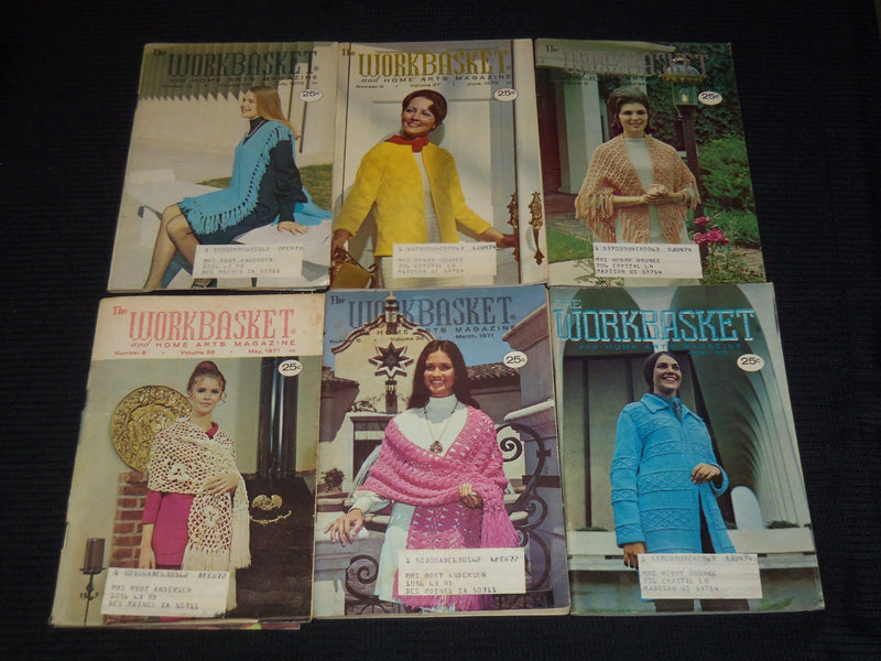 1971-1973 THE WORKBASKET AND HOME ARTS MAGAZINE LOT OF 27 ISSUES - WR 55O