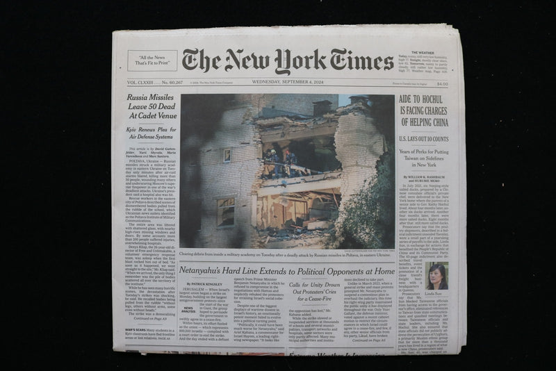 2024 SEP 4 NEW YORK TIMES - AIDE TO HOCHUL IS FACING CHARGES OF HELPING CHINA