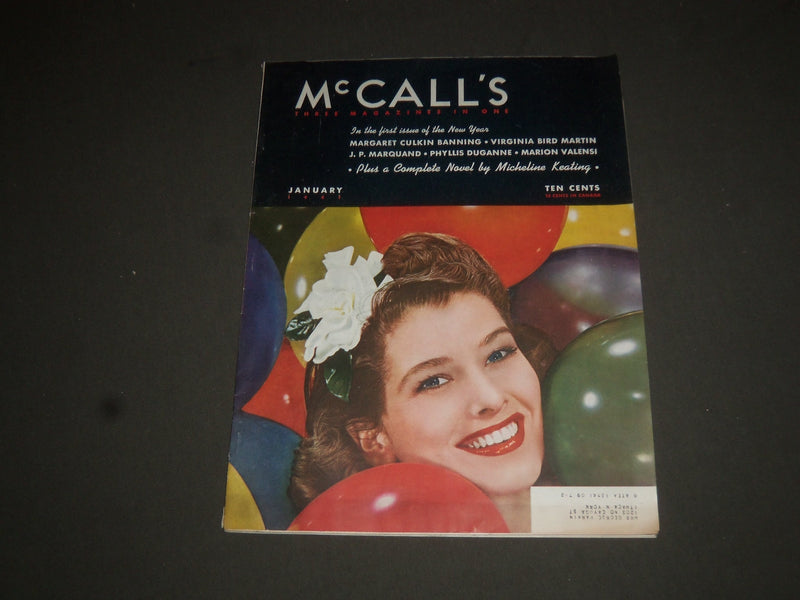 1941 JANUARY MCCALL'S MAGAZINE - NICE COVER, STORIES & ADS - SP 6792