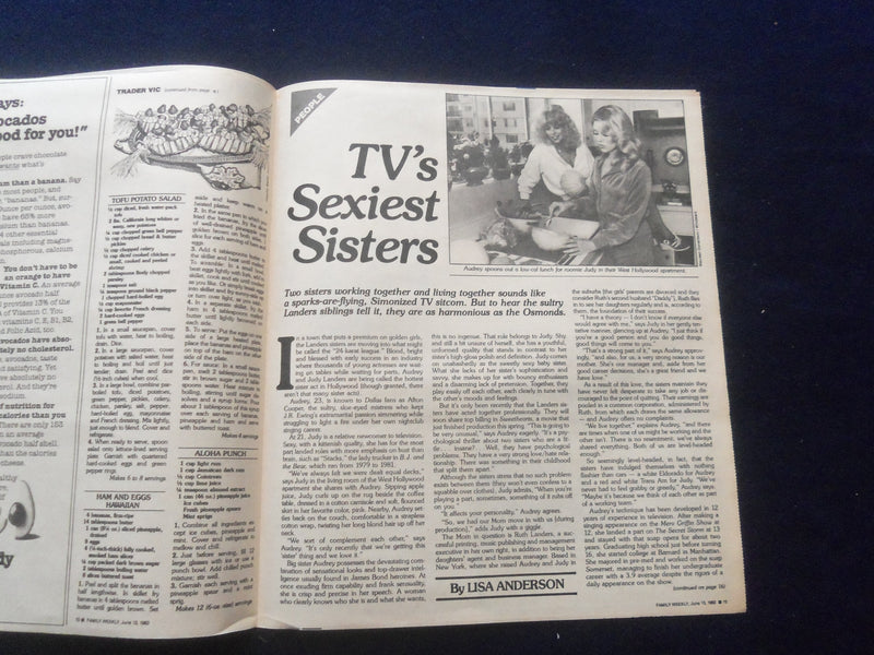 1992 JUNE 13 THE SUNDAY TIMES FAMILY WEEKLY-SCRANTON, PA-LANDERS SISTERS-NP 6198